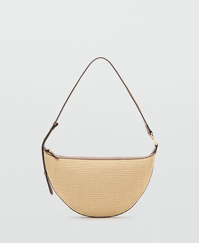 Mango Women's Textured Shoulder Bag