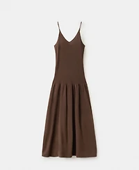 Mango Women's Gathered Detail Knitted Dress