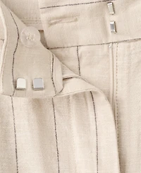 Mango Women's Pinstripe Linen Pants