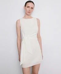 Mango Women's Bow Short Dress