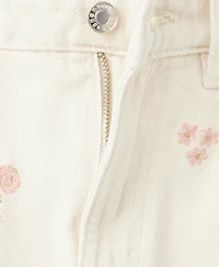 Mango Women's Floral Embroidery Skirt