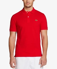 Men's Lacoste Slim Fit Short Sleeve Ribbed Polo Shirt - 240