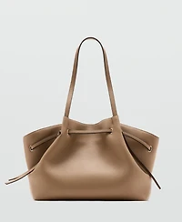 Mango Women's Large Faux-Leather Shoulder Bag
