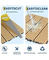 gaomon Interlocking Patio Flooring Tiles for Patio, Balcony, Porch, Poolside