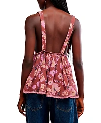 Free People Women's Rome Printed V-Neck Tank Top