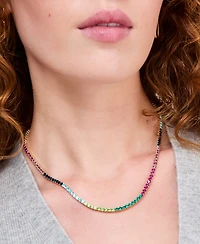 On 34th Multi-Color Stone Necklace, Macy's Exclusive