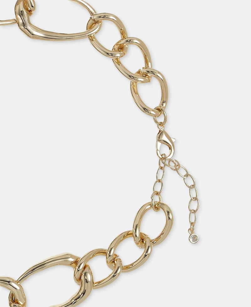 Style & Co Glass Crystal Chain Collar Necklace, Macy's Exclusive