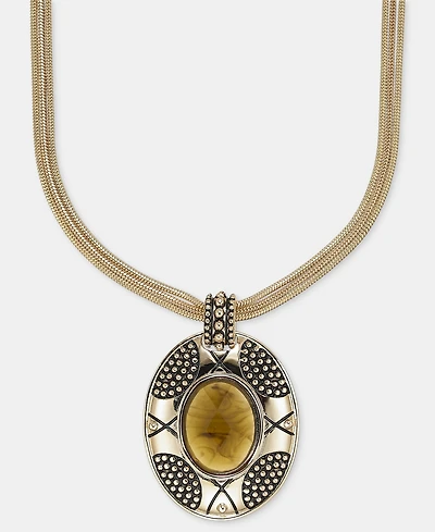 Style & Co Stone Multi-Chain Pendant Necklace, 16" + 3" extender, Macy's Exclusive