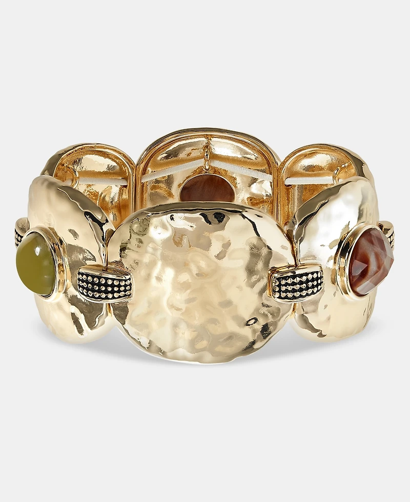 Style & Co Multi-Stone Disc Stretch Bracelet, Macy's Exclusive