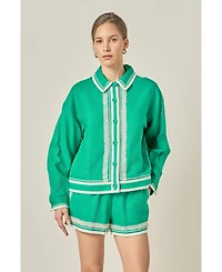 English Factory Women's Embroidered Jacket