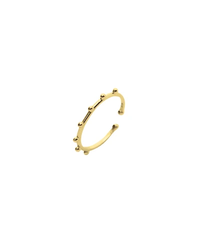 Spero London Women's Skinny Layering Adjustable Ring Set