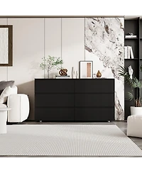 Homsee 6-Drawers Wood Chest of Drawer Cabinet Organizer