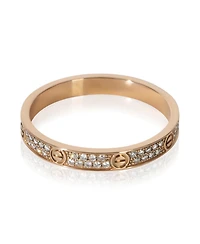 Pre-Owned Cartier Rose Gold Diamond Mini Model Love Ring
