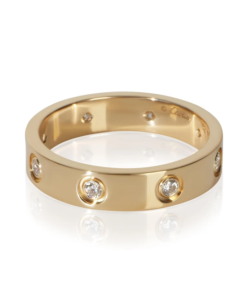 Pre-Owned Cartier Yellow Gold Diamond Small Model Love Ring