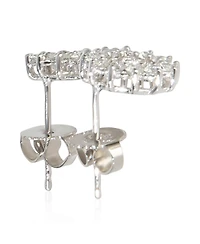 Pre-Owned Tiffany & Co Platinum Diamond Open Circle Earrings
