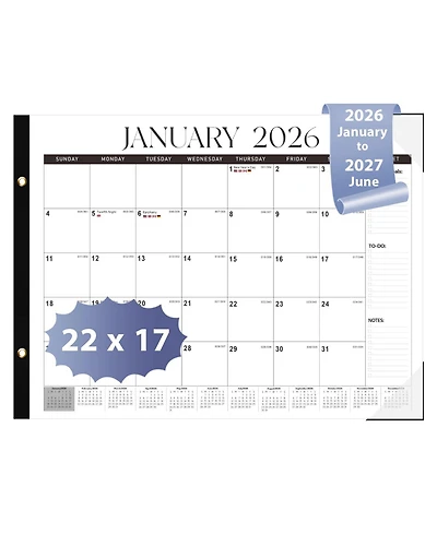 Gnuadz 2026 Desk Calendar Monthly Desktop Wall Planner