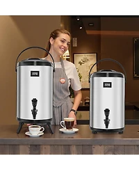Cozito Insulated Beverage Dispenser, 3.2 Gal 12L Stainless Steel Server, 2 Pack