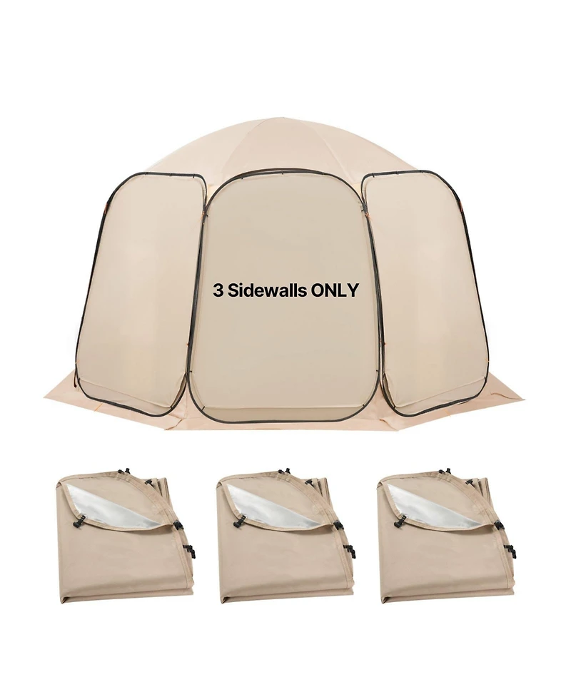 Cozito SunShade Sail Canopy Covers, 3 Pack for 12 x 11 feet Screen House