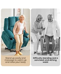 gaomon Oversized Electric Power Lift Recliner Sofa Chair for Elderly with Massage and Heat
