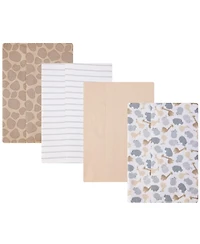 Hudson Baby Infant Cotton Poly Flannel Burp Cloths