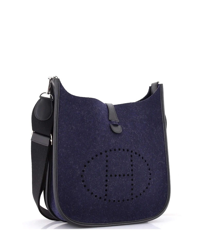Pre-Owned HERMES Pm Evelyne Bag Gen Iii Felt