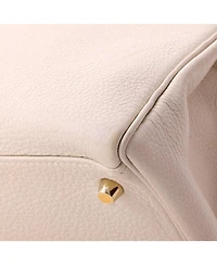 Pre-Owned HERMES Kelly 28 Handbag Light Togo with Gold Hardware