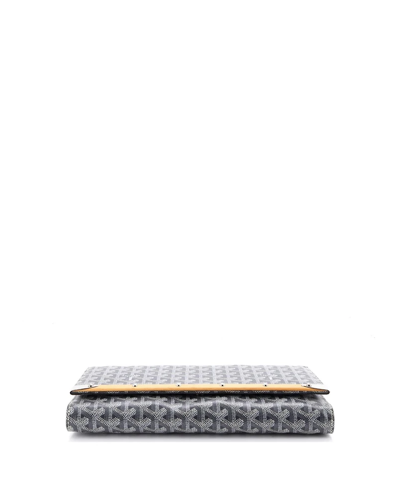 Pre-Owned Goyard Mm Monte Carlo Clutch Coated Canvas