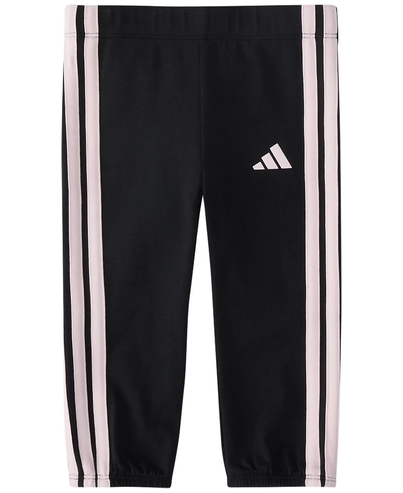 adidas Baby Girls' Long-Sleeve Top and Pants, 2-Piece Set