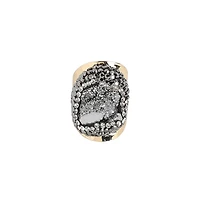 Sohi Crystal Crest Cocktail Ring