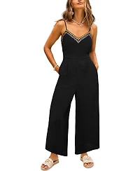 Cupshe Women's V-Neck Boho Print Jumpsuit