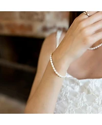 Spero London Natural Freshwater Real Seed Pearl Strand Bracelet