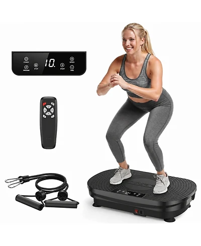 Fed Fitness Vibration Plate Exercise Machine, for Lymphatic Drainage, Power Platform Weight Loss, Toning, Wellness