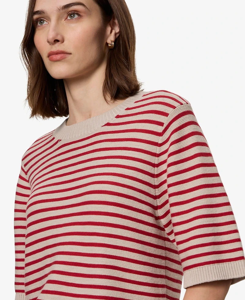 Sanctuary Women's Semi-Cropped Crewneck Sweater