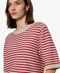 Sanctuary Women's Semi-Cropped Crewneck Sweater