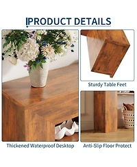 Gaomon Entryway Console Table, Sofa Table with Storage Shelves, Wooden Entry Foyer Table, Behind Couch Table for Living Room, Hallway, Entrance