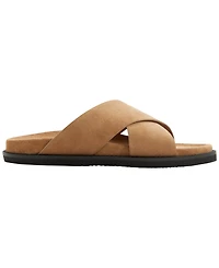 Gh Bass Men's Charleswood Cross Strap Suede Slide Sandals