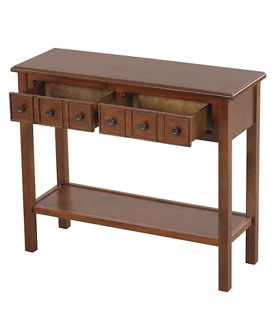 Slickblue 38" Entryway Console Table with 2 Drawers and Bottom Shelf