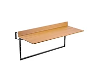 Sugift Balcony Hanging Table Folding Railing Bar Table Adjustable Outdoor