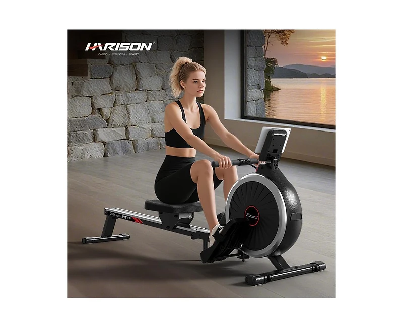 Harison Rowing Machine for Home, Magnetic Rowing Machine with 16 Resistance Levels (Hrm-W11)