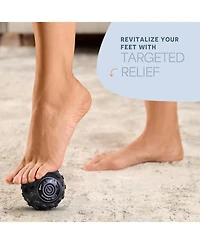 LifePro 4-Speed Vibrating Peanut Massage Ball | Lacrosse Ball & Foam Roller for Recovery & Therapy