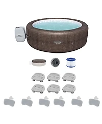 Bestway Coleman St Moritz Hot Tub with SaluSpa Seat and Headrest Pillows