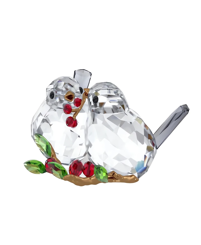 Swarovski Idyllia Bird Couple and Berries Crystal Figurine