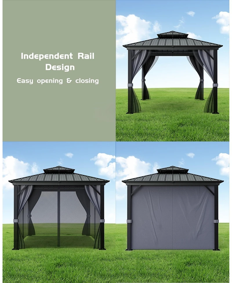 GarveeLife High-quality Hardtop Gazebo for Patio and Garden
