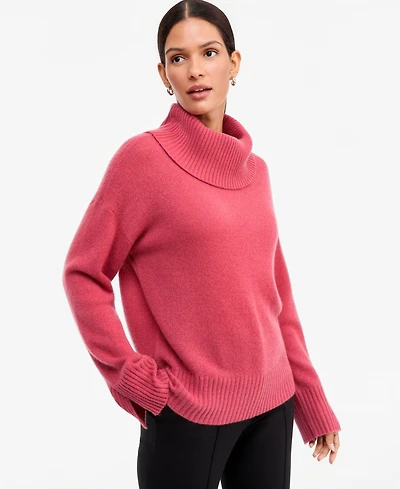 Charter Club Women's Cashmere Relaxed Turtleneck Sweater, Macy's Exclusive