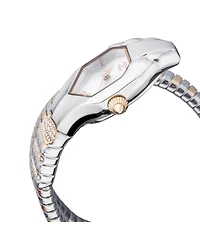 Just Cavalli Women's Glam Snake Quartz Two Tone Stainless Steel Bracelet Watch