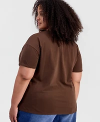 And Now This Plus Landscape Graphic Tee Relaxed-Fit Top, Macy's Exclusive