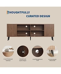 gaomon Mid-Century Modern Tv Stand for Tvs Up to 75"