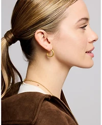 Ottoman Hands Dela Textured Hoop Earings