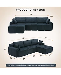 homfan Modular Sectional Sofa