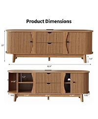 homfan 63" Tv Stand for TVs Up to 70"